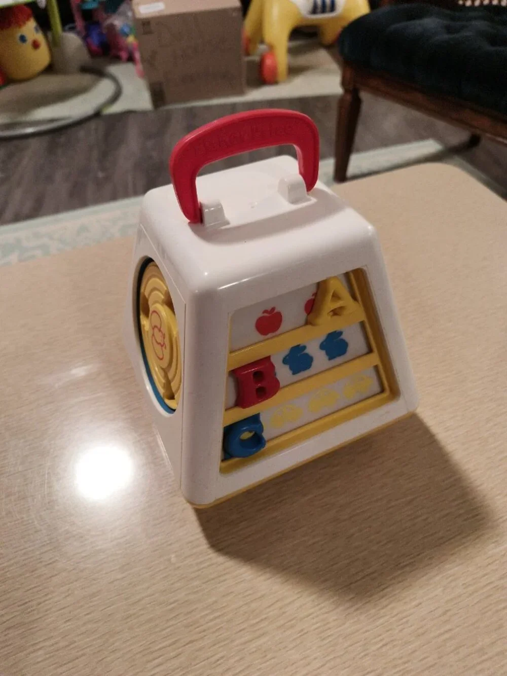 Vintage 1990's Fisher Price Turn and Learn Spinning Baby Toy - All Working!